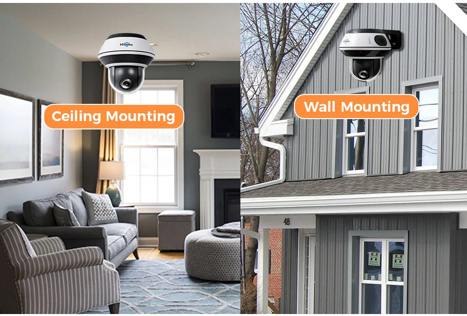 Hiseeu 6MP Vandalproof POE IP Audio Camera 4X Optical Zoom Outdoor Video CCTV Security Surveillance Dome Cameras Onvif H.265
