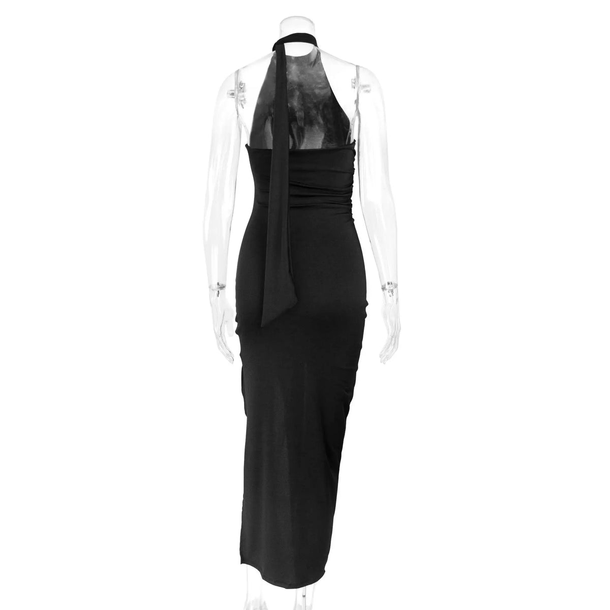 2026 New Arrival Women Sexy Backless High Split Maxi Dress Flowy Tie Strap Long Dress