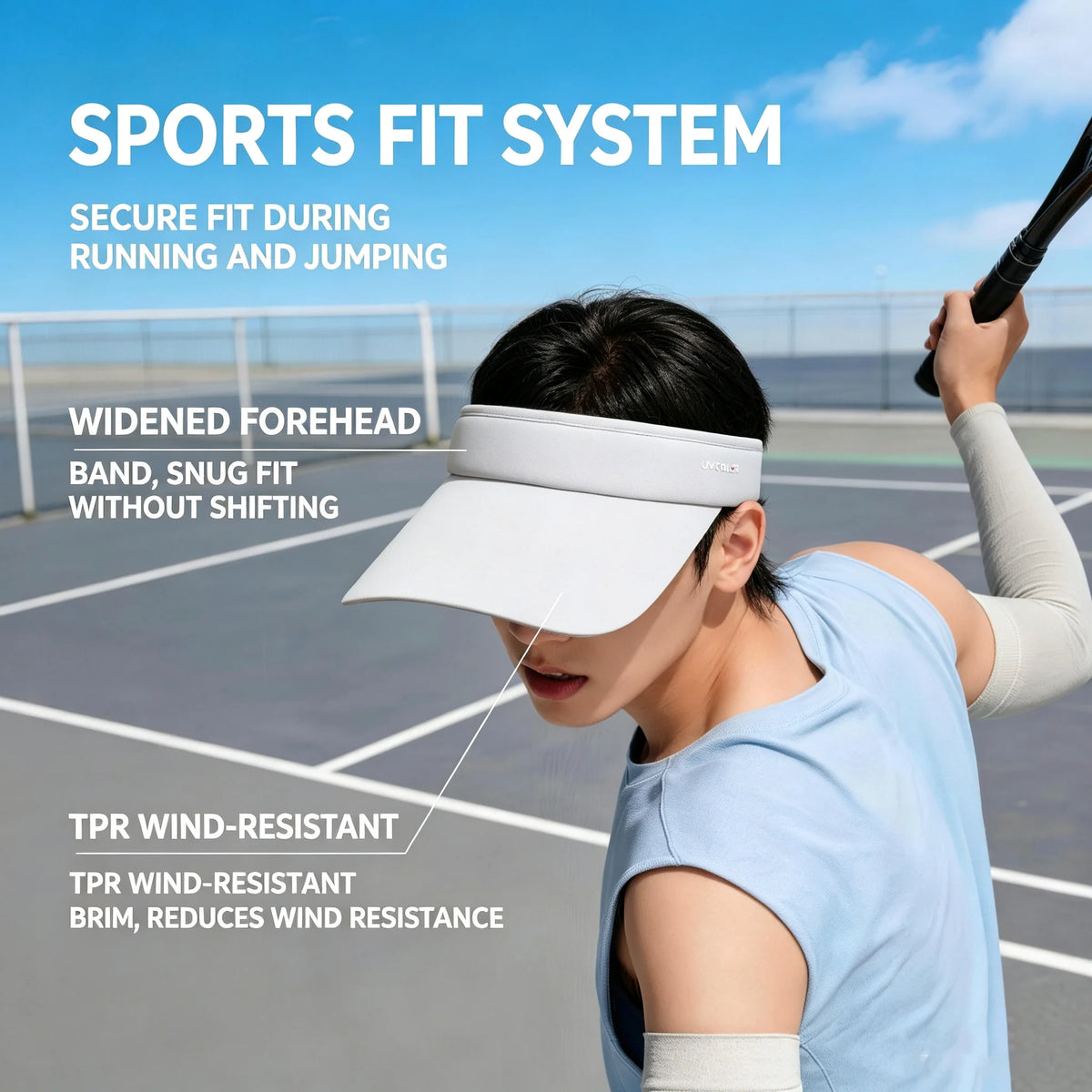 Men's and women's running cap with a large brim for outdoor sports in summer, featuring a sun-blocking and sunscreen function, i