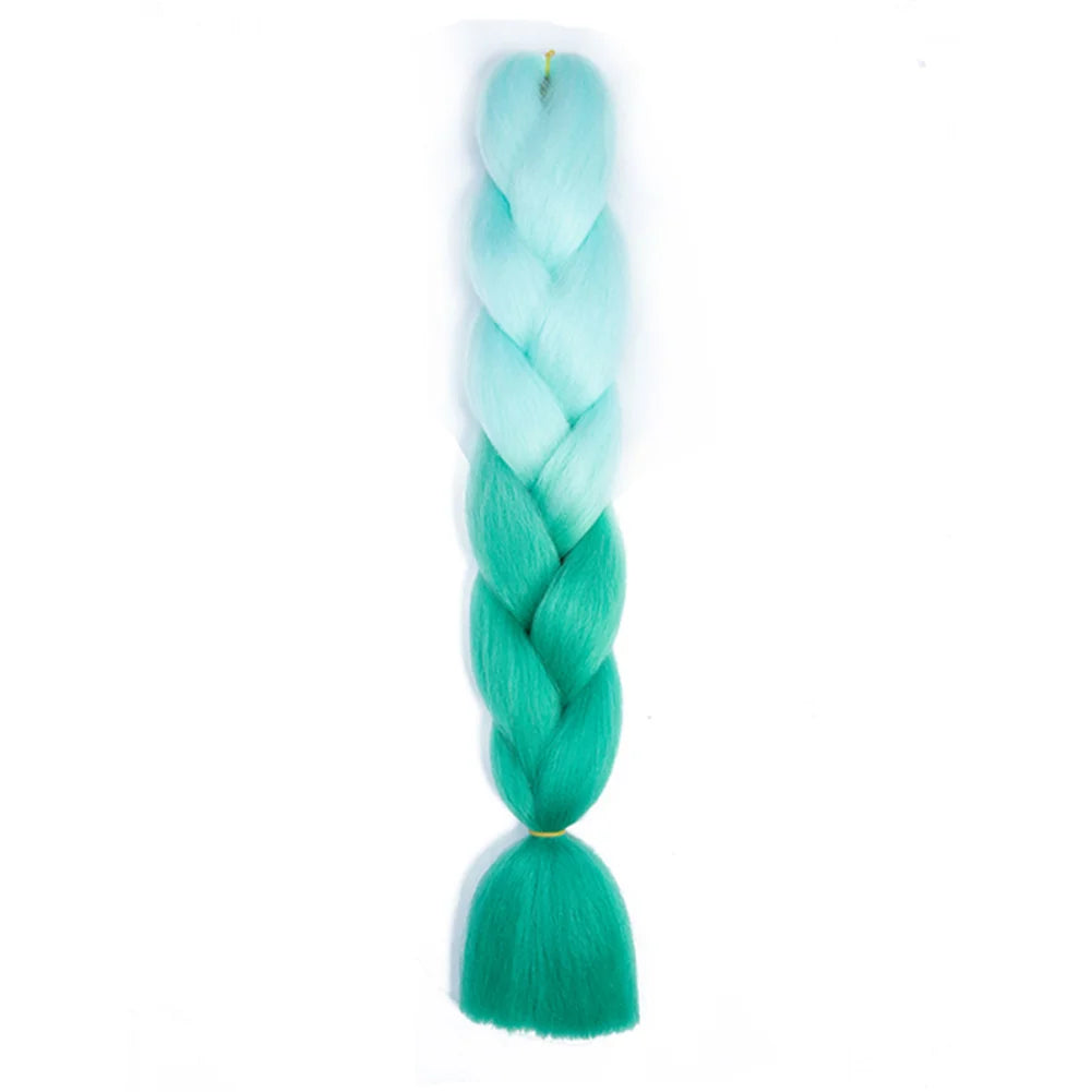24 Inches DIY Jumbo Braiding Hair Synthetic Hair Extensions Afro Ombre Crochet Braid Hair Wholesale For Women