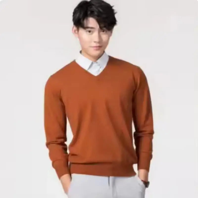 Cashmere Cotton Blended Thick Pullover Men Sweater 2025 Autumn Winter Jersey Hombre Jumper Pull Homme Hiver Knitted Sweaters