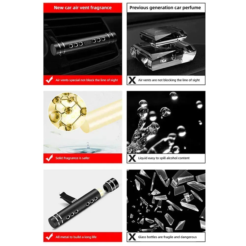 Car Air Vent Perfume Car Air Freshener Flavoring Smell Aroma Perfumes Air Freshener Parfum Car Accessories