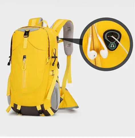 Outdoor Mountaineering Bag Men's Large Capacity Travel Bag Waterproof Hiking Scratch-resistant Wear-resistant Sports Backpack