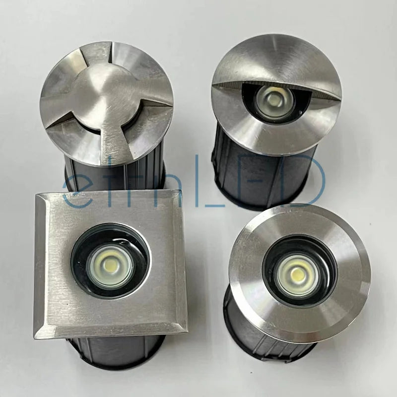 IP68 Waterproof Led Underground Light Outdoor Terrace Spot 12V RGB Garden Decoration Dimmable Recessed Floor Deck Lamp 3W DMX512