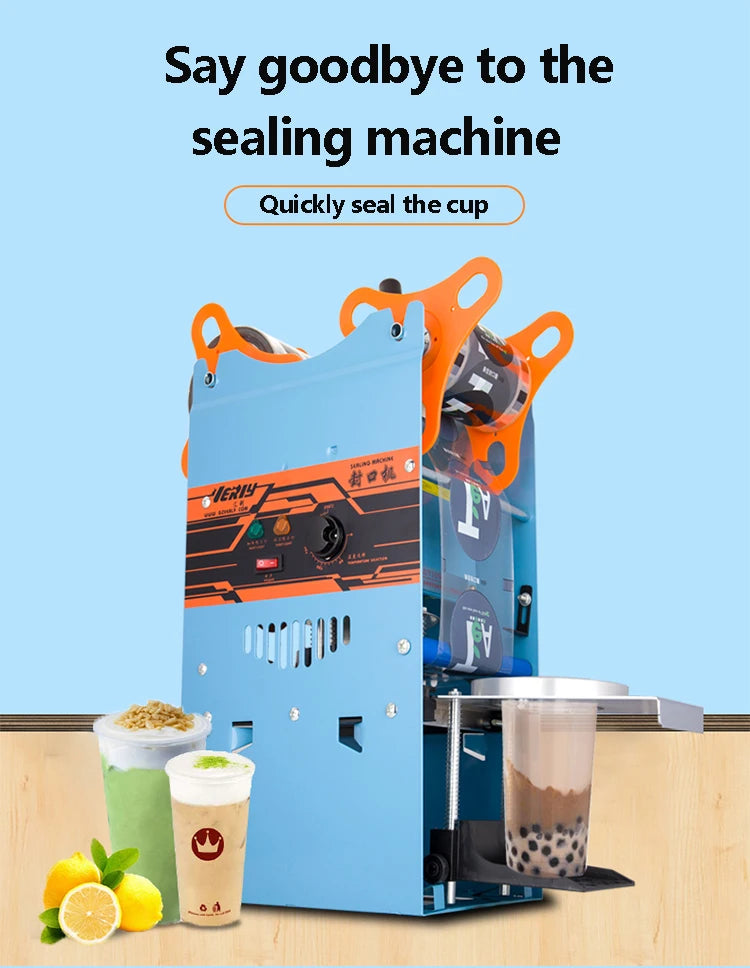Full Automatic Cup sealer Cup Sealing machine Bubble tea machine for 9.5CM Paper Milk tea/Coffee cup Boba Tea