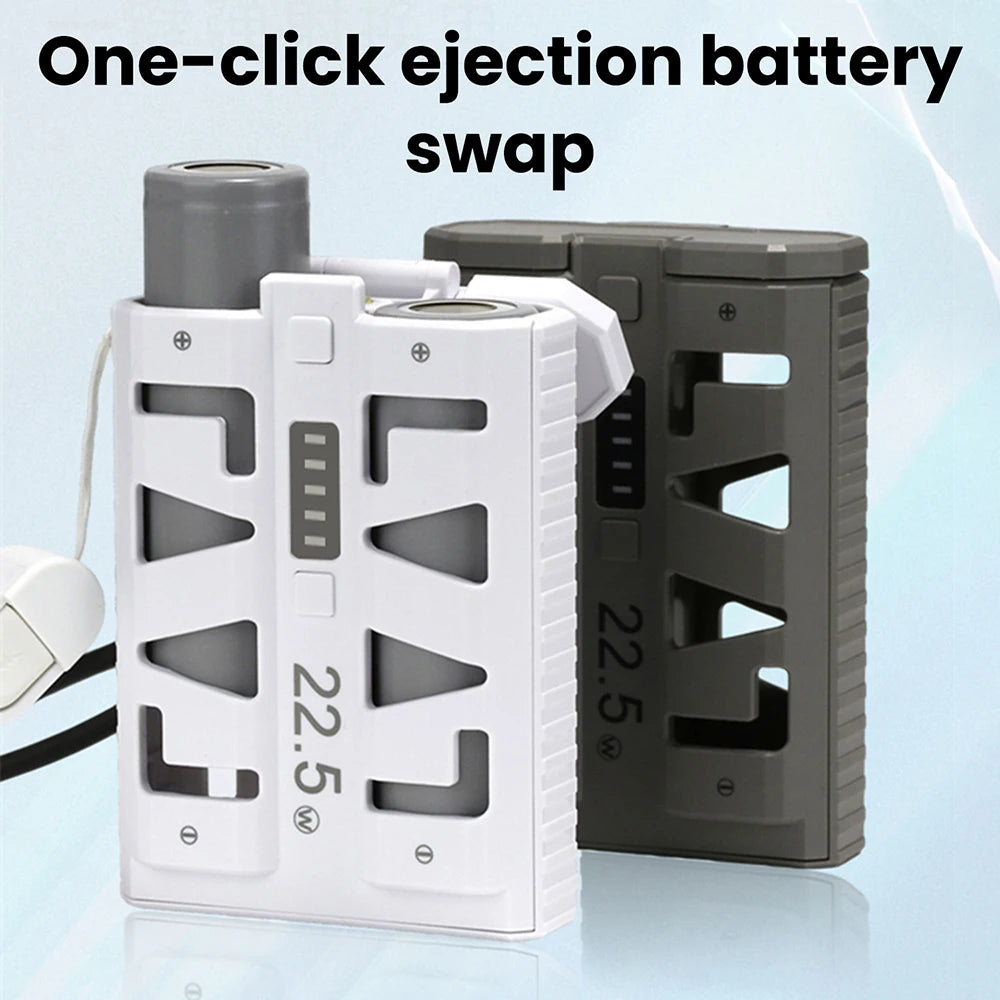 2026 New Power Bank DIY Kit  With 22.5W Fast Charging Portable Detachable Design Dual Mode Low Current 21700 Battery Case