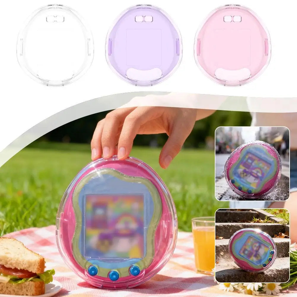 Transparent Hard Shell Case for Tamagotchi Uni Full ProtectiveCoverAnti-Fall Anti-ScratchDustproof ClearAll InclusiveAccessories