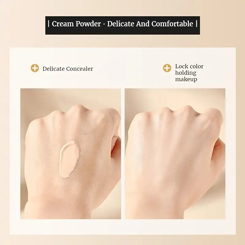 Waterproof BB Cream Full Coverage Concealer, Natural/Ivory  Long-Lasting Foundation Makeup,Oil Control,Even Skin Tone,Hide Pores