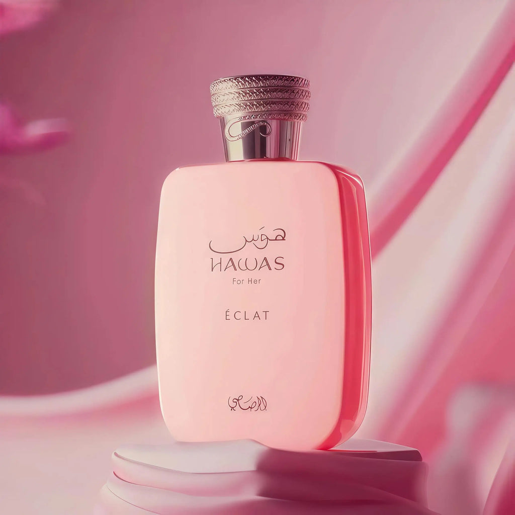 Rasasi Hawas Éclat for Her Eau de Parfum 100ML, Fresh Floral Sensual Scent for Women, Elegant Bottle, Ideal for Gifting