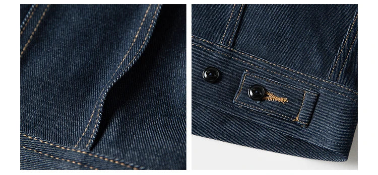 NON STOCK FLYERS Primary Color Left Oblique Anti-shrink Denim 101J Short Denim Jacket Retro Knight Jacket