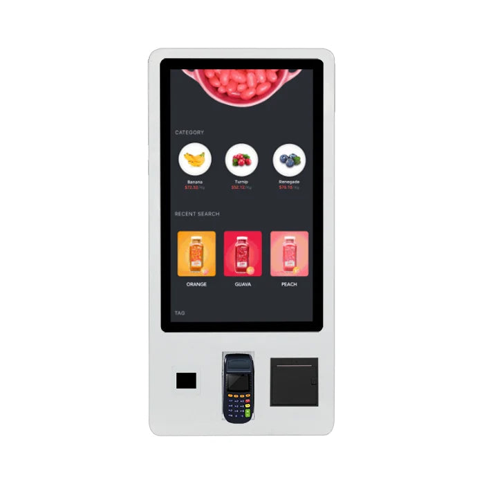 32inch Android Restaurant Menu Kiosks Self Service Ordering Bill Store Terminal Printer Pos Payment Banking Bakery Kiosk Machine