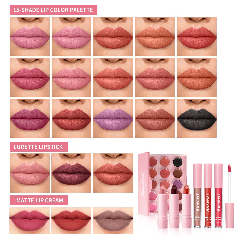 Face Makeup Set Eyeshadow Contour Blush Lipstick Foundation Concealer Eyebrow Eyeliner Mascara Cosmetic Kit With Makeup Brushes