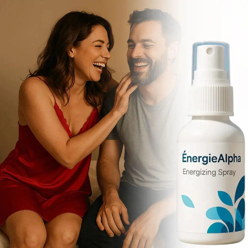 Male EnergieAlpha Energizing Active Energy Spray - Long-Lasting Fragrance & Oil Control, Portable for Confidence Boost Anytime