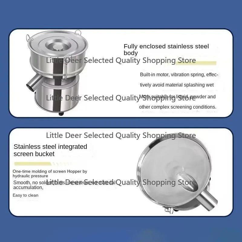 20CM Electric Vibrating Screen Powder Vibrating Sieving Machine Lab Sieve Shaker with  Diameter Stainless Steel Sieve