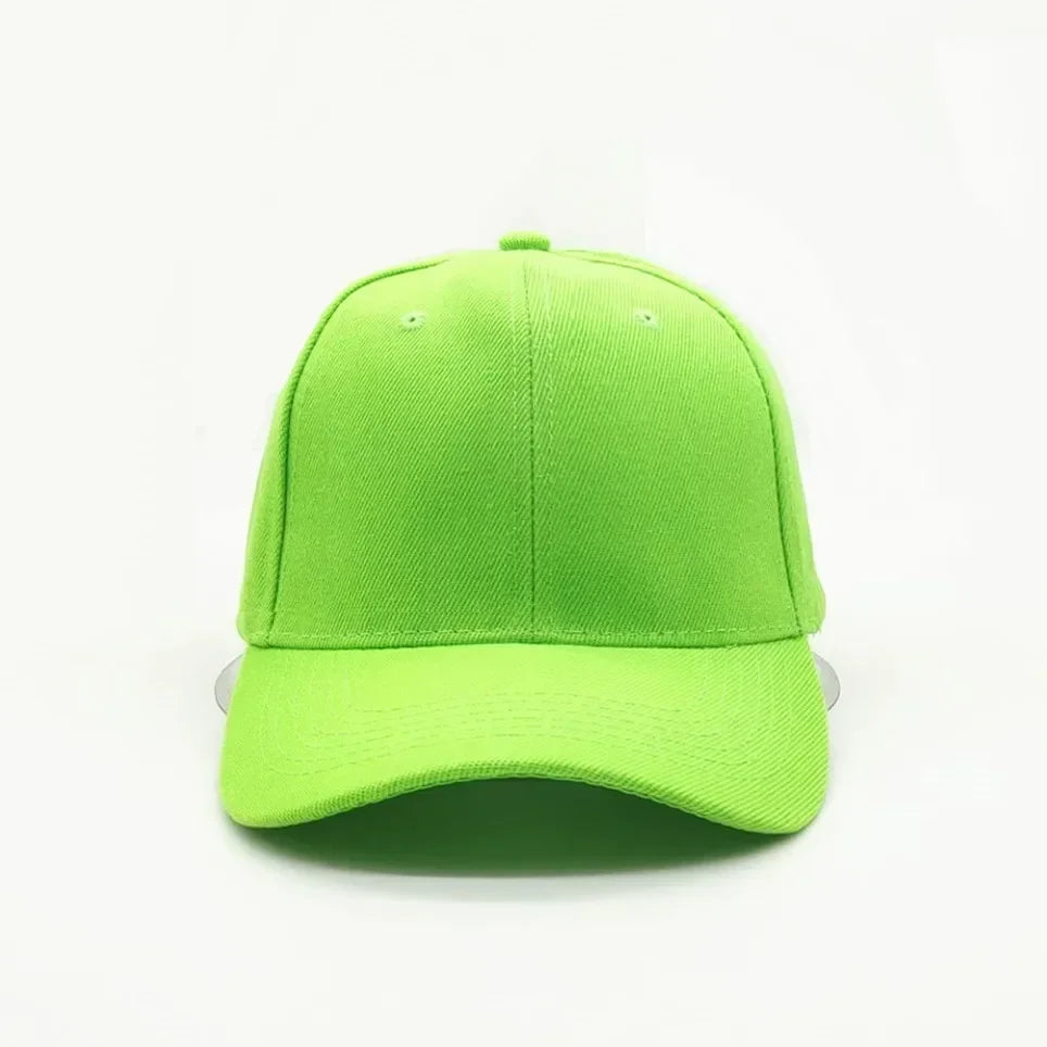 Adult solid acrylic baseball cap Curved visor hats Men women casual plain trucker cap Adjustable sun hats casquette  Dad hats