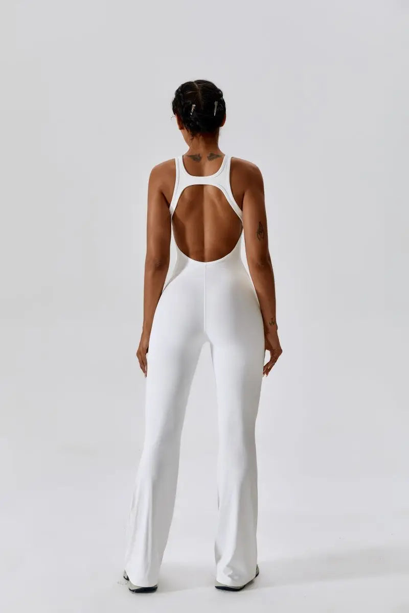 Summer Sport Yoga Jumpsuit Dance Traning Bell Bottoms One-Piece Clothes for Women  Sport Set Women Workout Clothes for Women