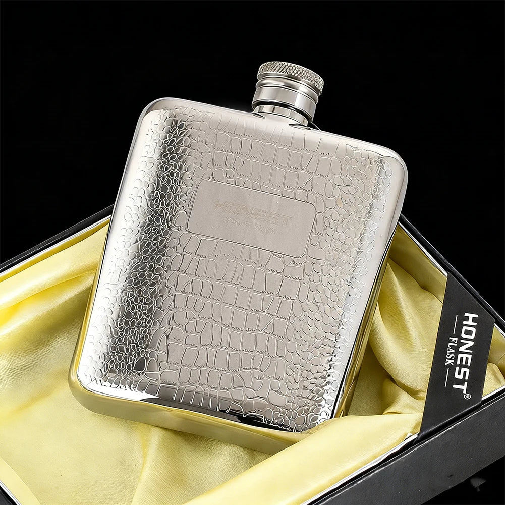 Stainless Steel Hip Flask with Funnel 6oz Alcohol Liquor Flagon Whiskey Flask Portable Wine Bottle Pot Container Gifts for Men