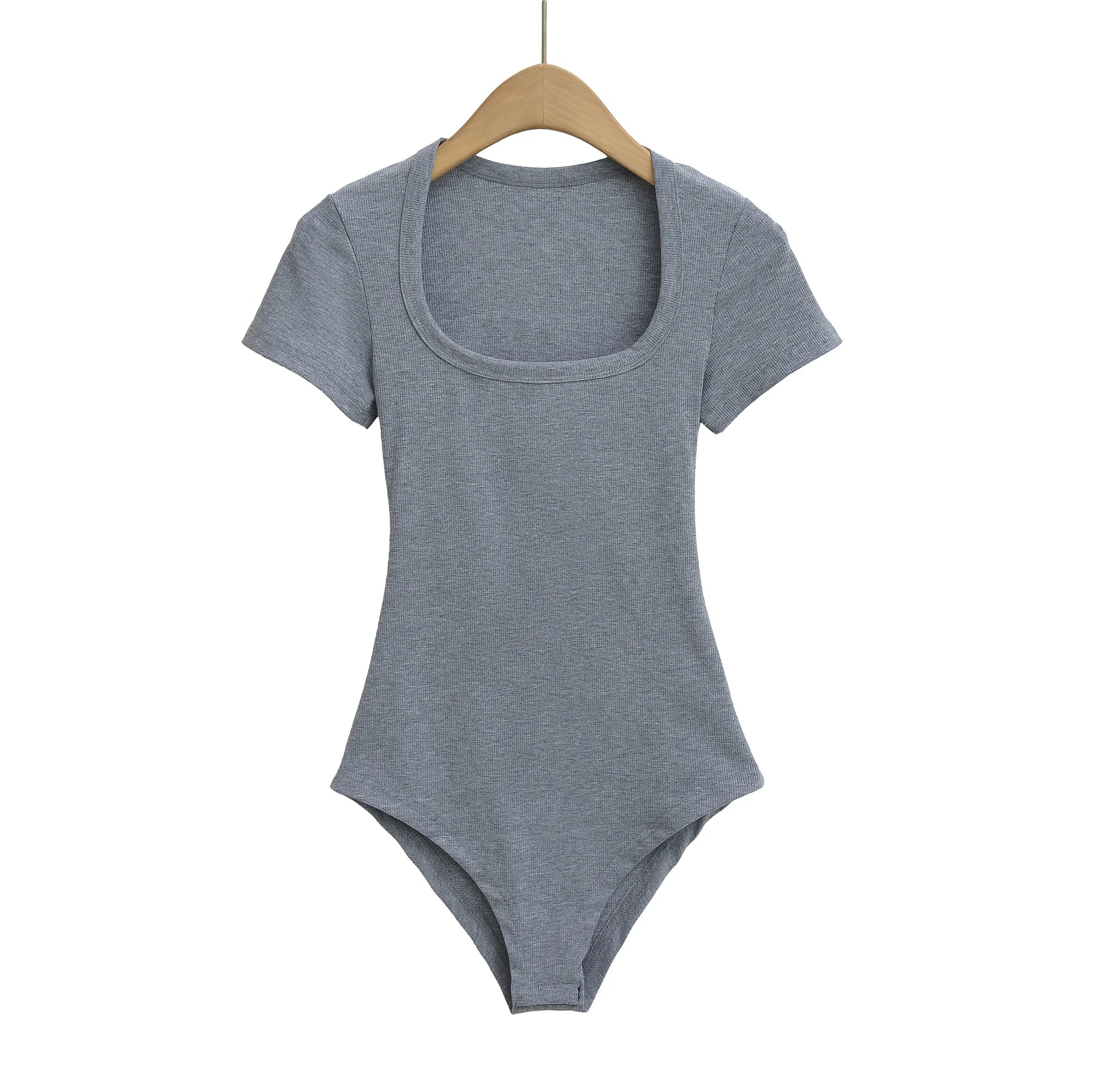 Slim Short Sleeve Women's Sexy Clothing Retro Jumpsuit Pullover Bodysuit Top Sexy Bodysuit