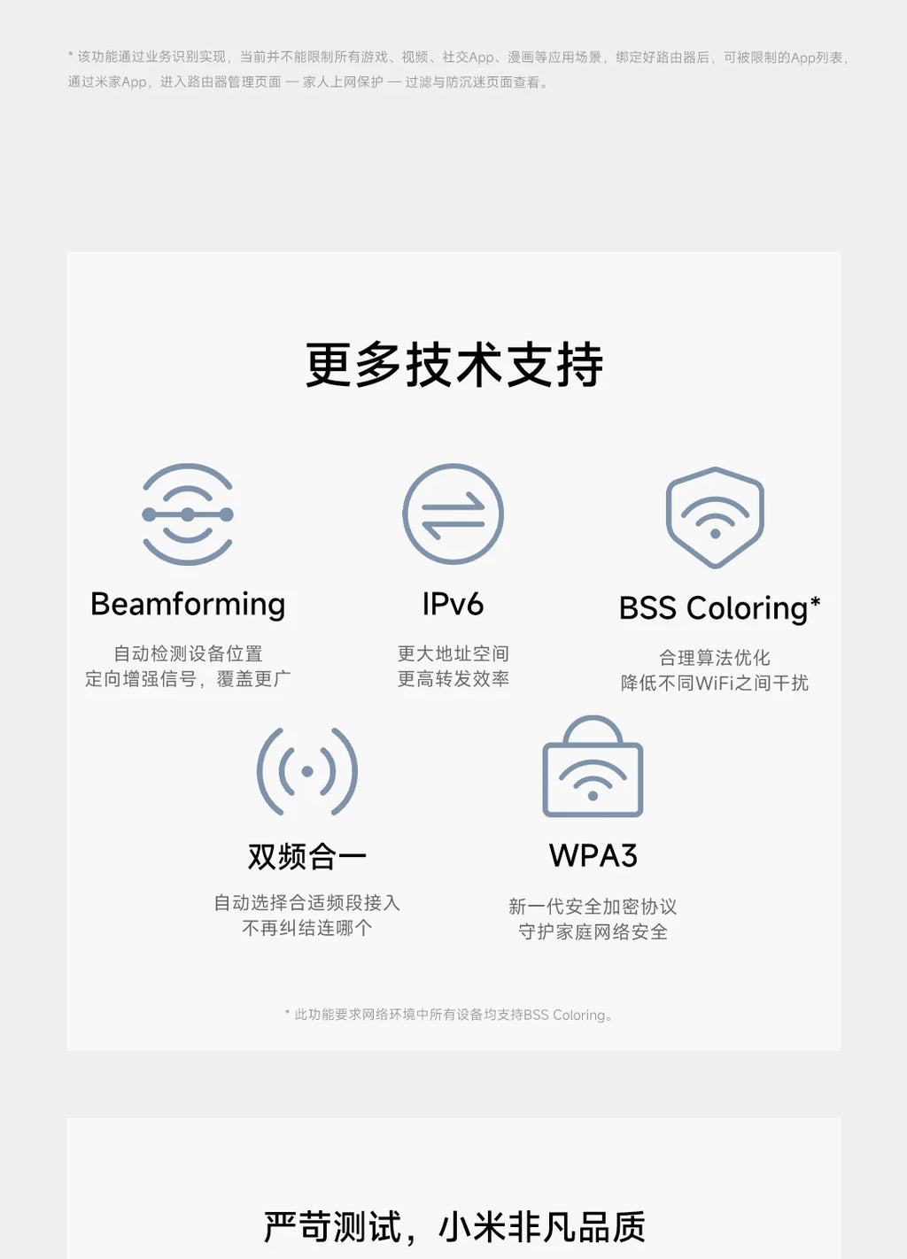 Xiaomi BE3600 2.5G Version Wifi 7 lOT Home Smart Linkage Enhanced OFDMA Support Mesh Networking Mi Home Safely Control