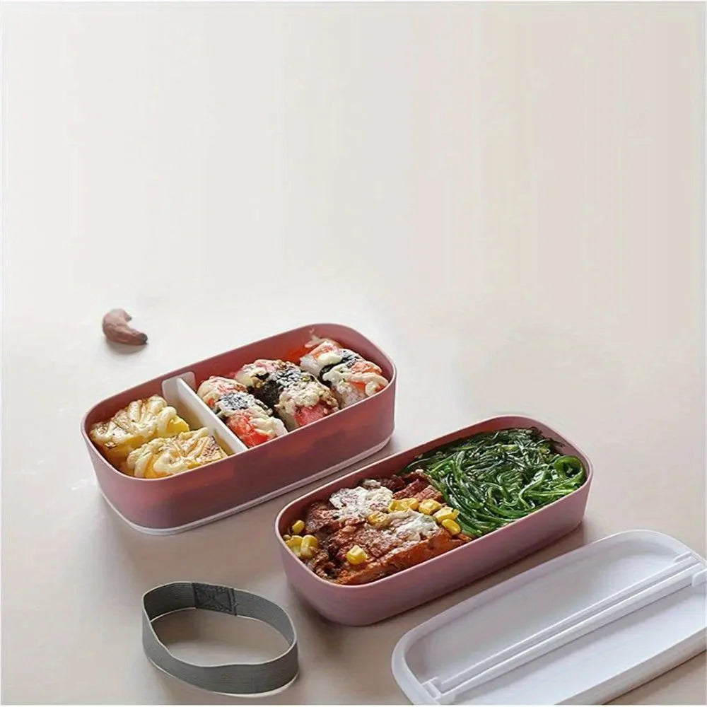 Double Layers Bento Box Lunch Box Food Container Kitchen Accessories Microwavable Dinnerware Lunchbox