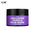Keratin Purple Hair Mask,Deeply Hydrating Purple Color Depositing Shampoo for Blondes,Bleached&Grey Hair Enhances Shine&Brightn