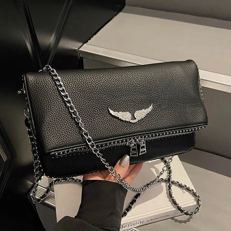 2026 Fashion Underarm Shoulder & Crossbody Bag, Wing Mini Square Bag for Women,Cute Small Purse, Versatile Chic Handbag