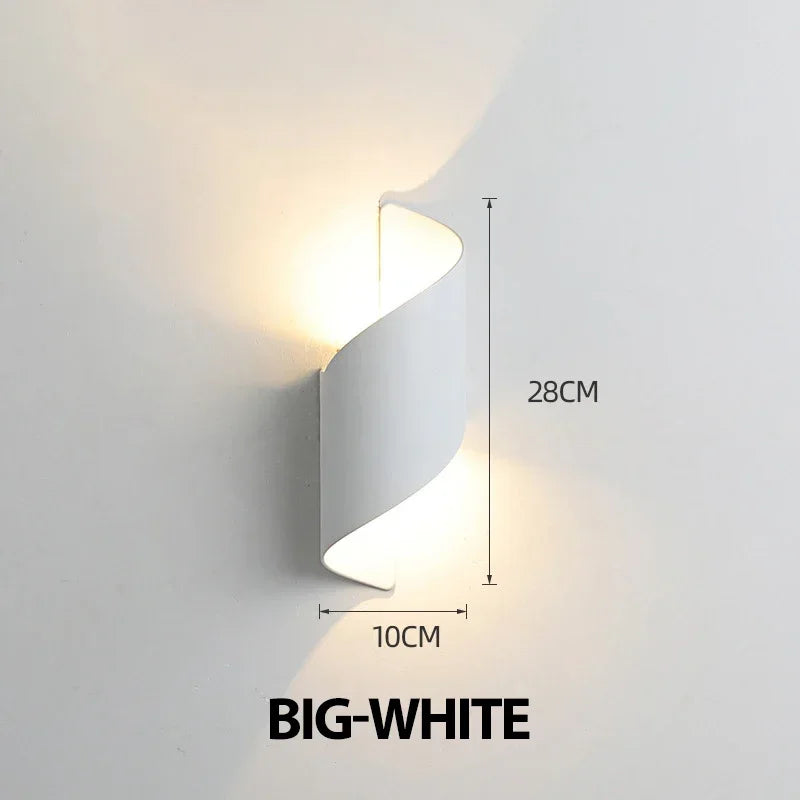 LED Wall Lamp 10W Indoor Wall Lights Waterproof Outdoor Modern Nordic Sconce Lamp Interior Wall Light Home Decor