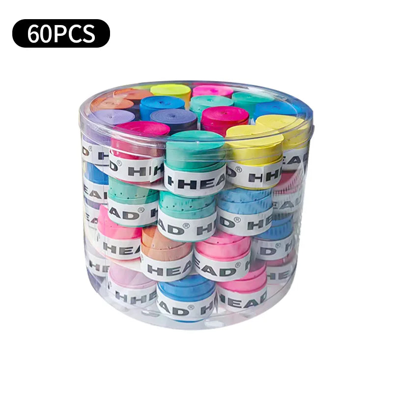 60PCS Overgrips Premium Sticky Grip Professional For Tennis Badminton Racket High Performance Sweat Absorbent Long Lasting