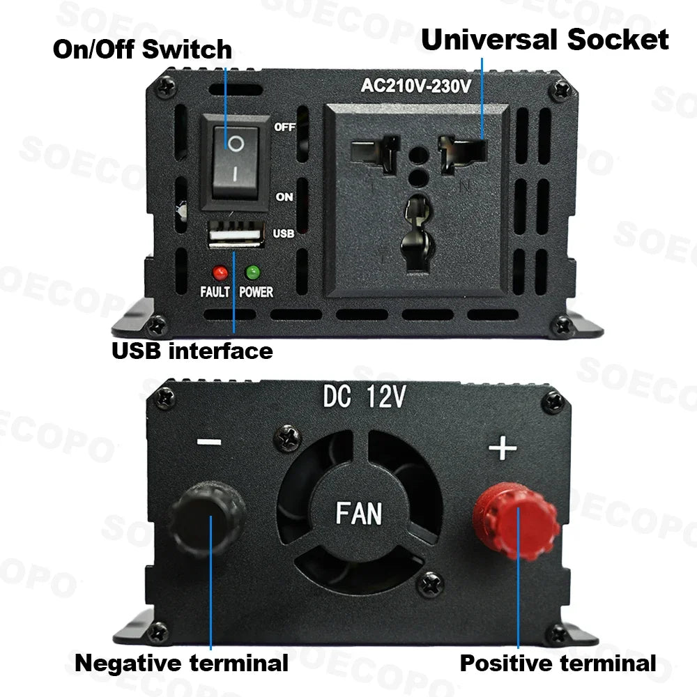 7000W Portable Solar Power Kit 600W High-Efficiency Panel + 100A Controller + 12V to 110V/220V Inverter Ideal for RV Camping