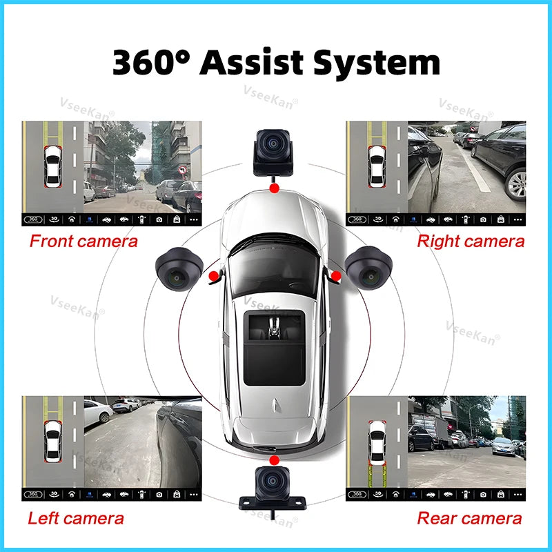 360 camera for car 3D ahd1080p 2053 sensors suitable for Android screens has 360app 25fps. Night vision with antifreeze.