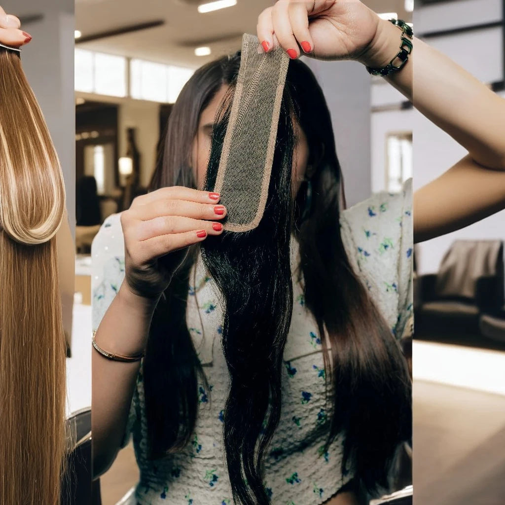 2x6 HD Lace Closure Women Super Double Drawn Virgin Soft Indian Remy Natural Look Seamless Thin Transparent Tape Machine Weaving