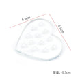 1Pc Heart Shaped Glass False Eyelash Stand Glue Holder Pad Eyelashes Extension Adhesive Pallet Paste Glue Pad Makeup Supplies