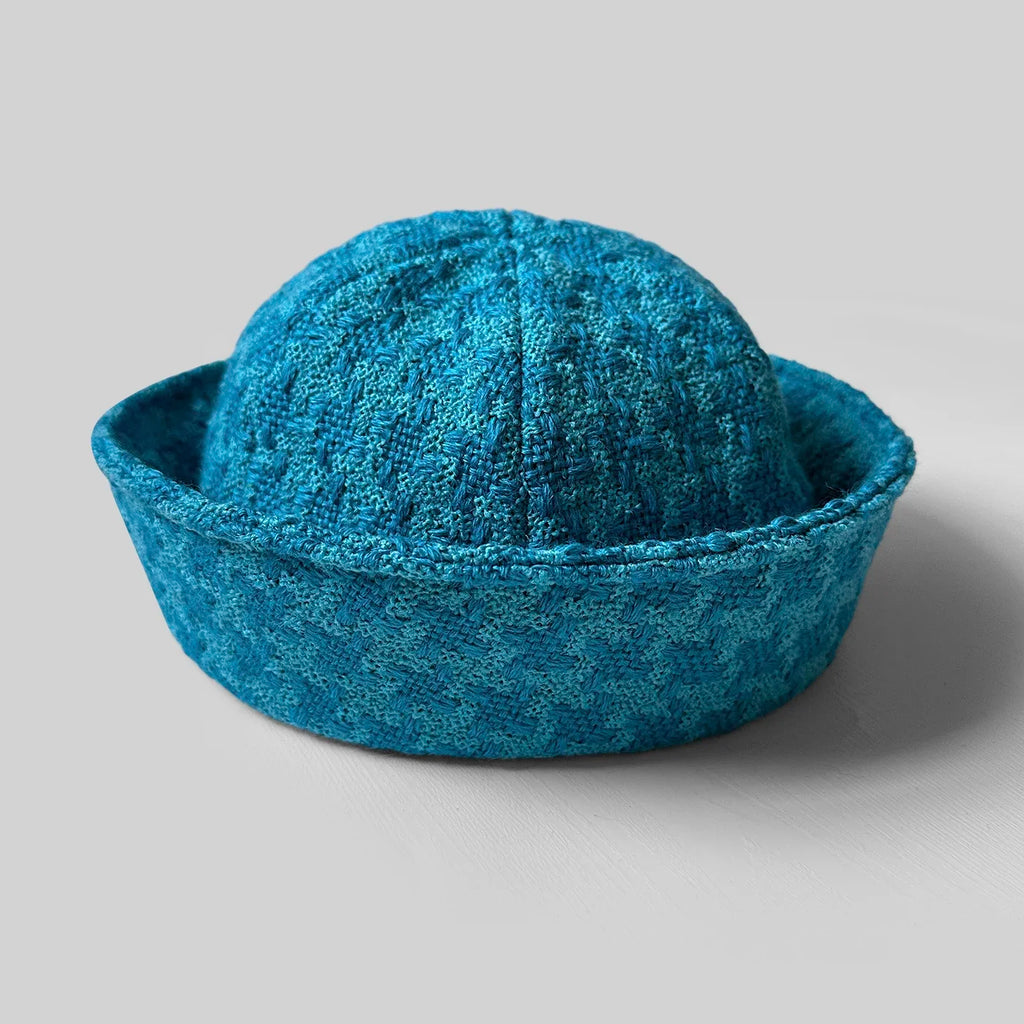 Fall Elegant Tweed Berets for Women Sailor Hat Japanese Versatile Naval Winter Fashion Party Warm Cute Jk Y2K Bucket Hat