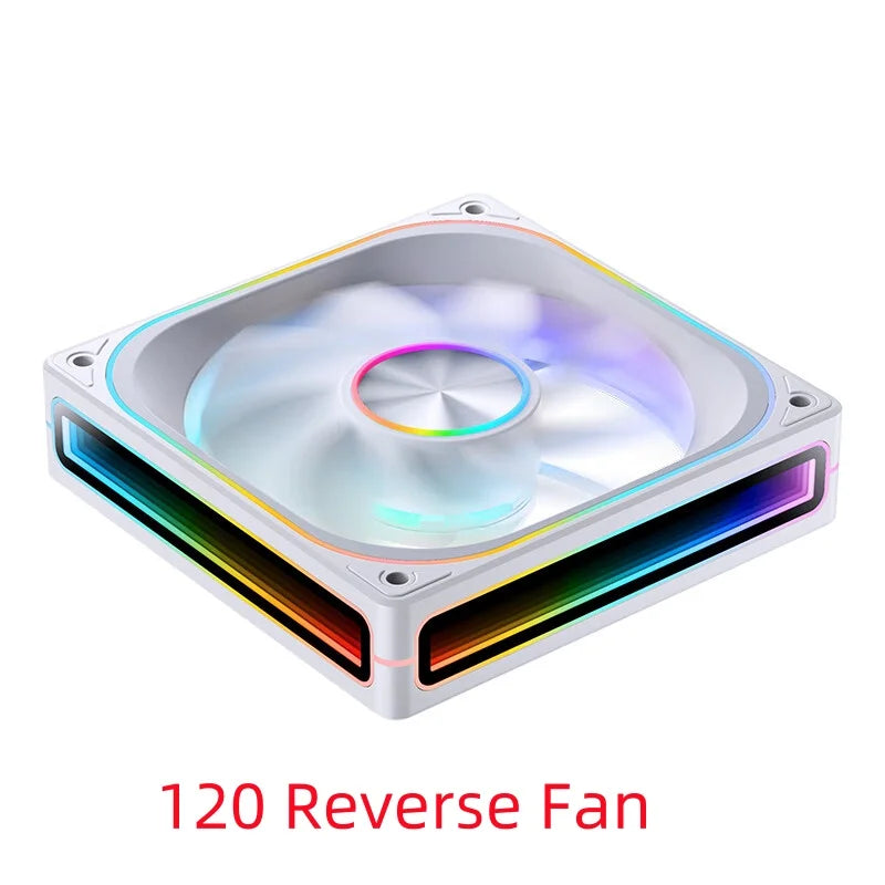 JONSBO ZA-120/240/360 Computer Case Fan 12CM 5V ARGB 120mm Monolithic Structure Water-Cooled Fan  PWM Forward/Reverse Fan Kits