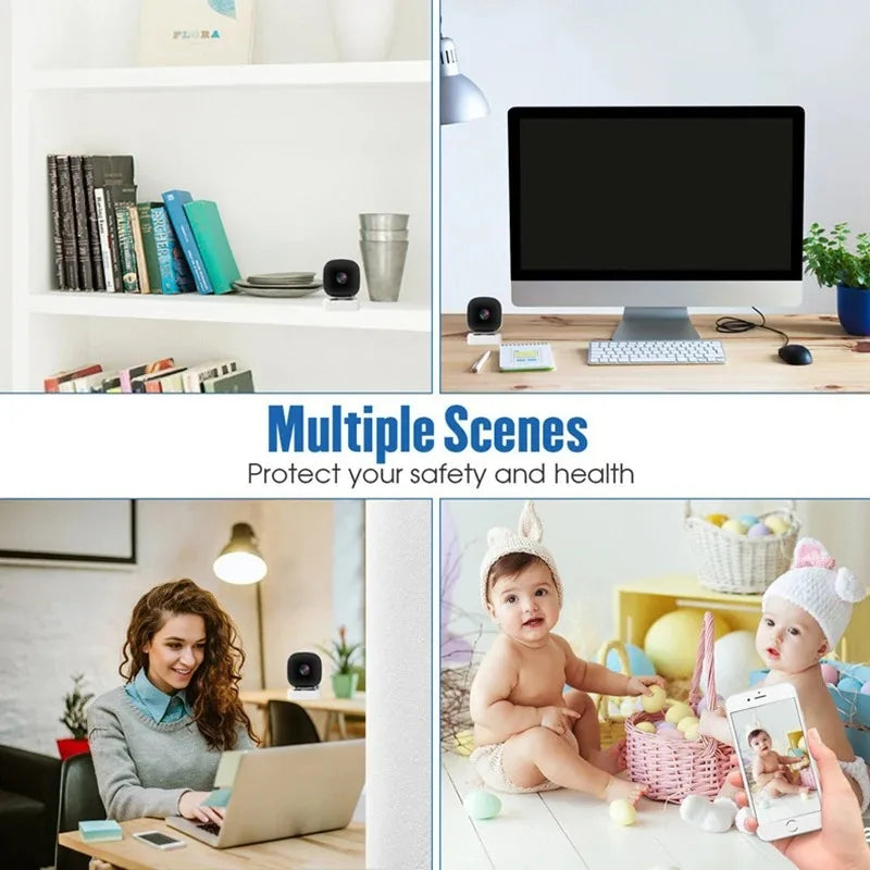 5MP WiFi Security Camera, 2K HD Smart Home Monitor with Night Vision & Motion Detection, 2.4GHz Camera