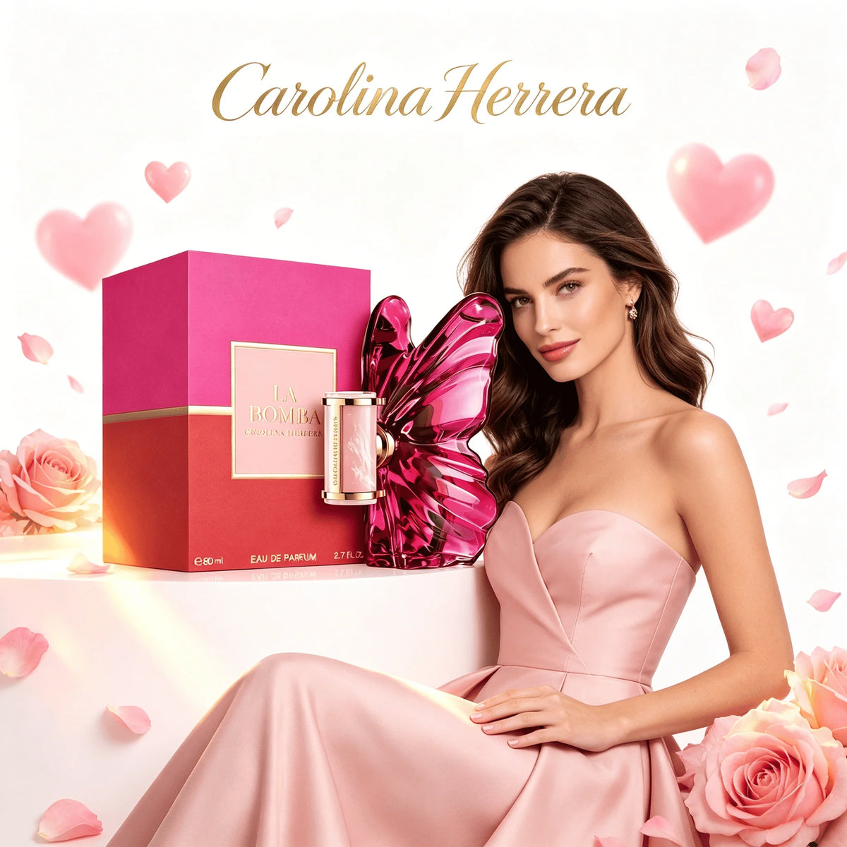 Carolina Herrera La EDP 80ML Women Floral Fruity Perfume Butterfly Design Womens Perfume Original