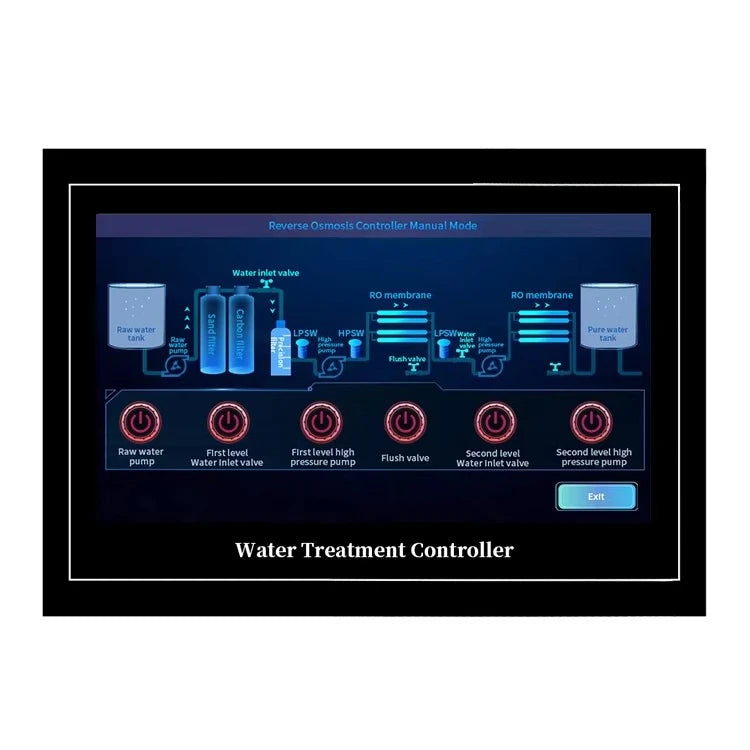 Two-stage microcomputer controller digital control board water treatment electrical controller