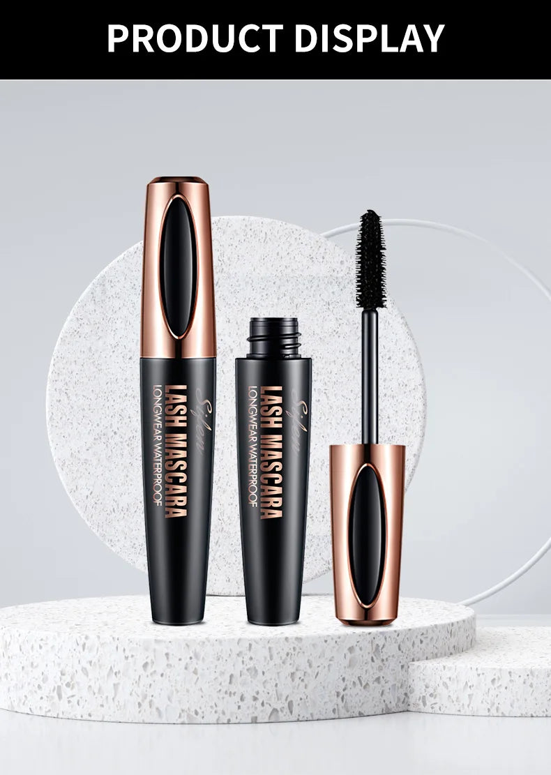 SIFEN Waterproof Mascara Black Long Lasting Curling Thick Lengthening Eyelash Extension Smudge-proof Eye Makeup Cosmetics