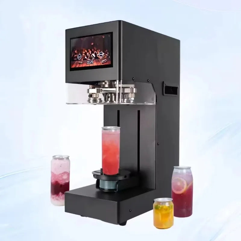Can Sealing Machine Full Automatic Model Bottle Seamer Non-rotary Model Touch Screen Automatic Lifting With Patent