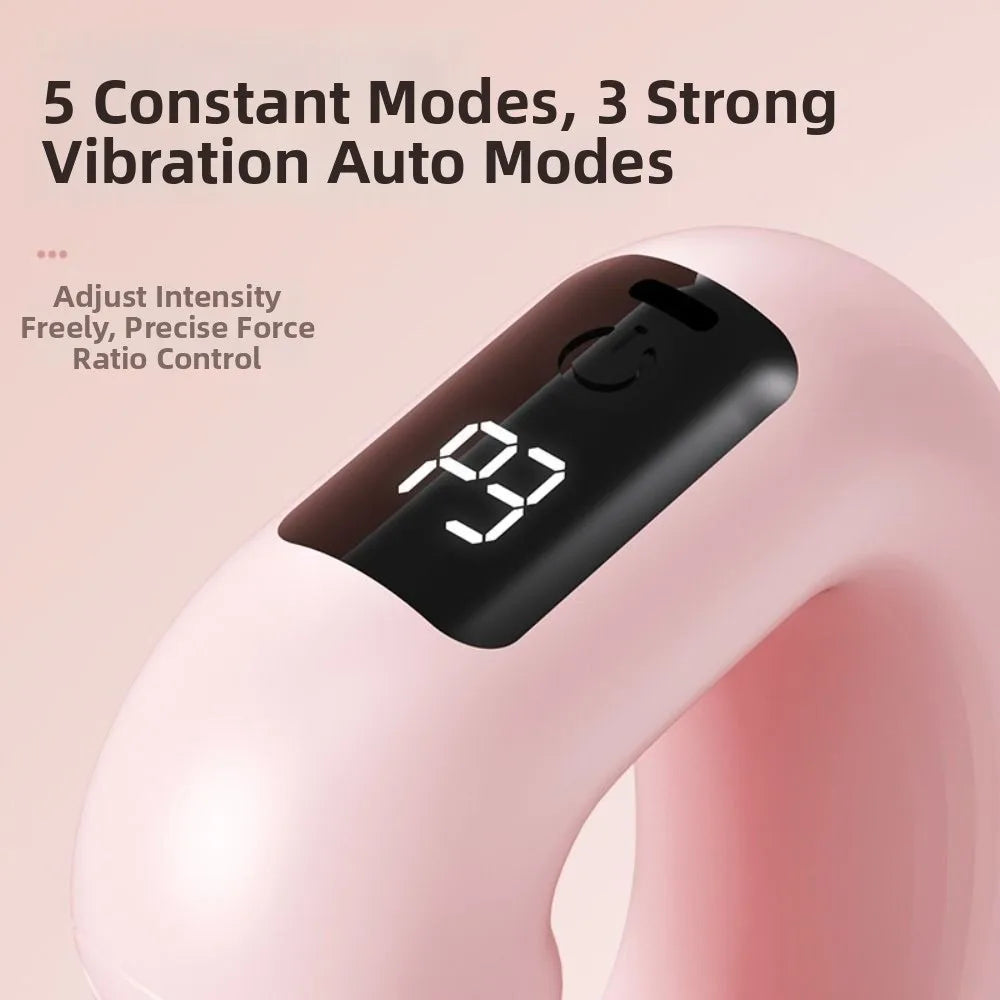 Ergonomic Electric Fascia Massage Ring 5 Adjustable Speed Fat Burning Electric Body Slimming Machine Compact Size with Belt