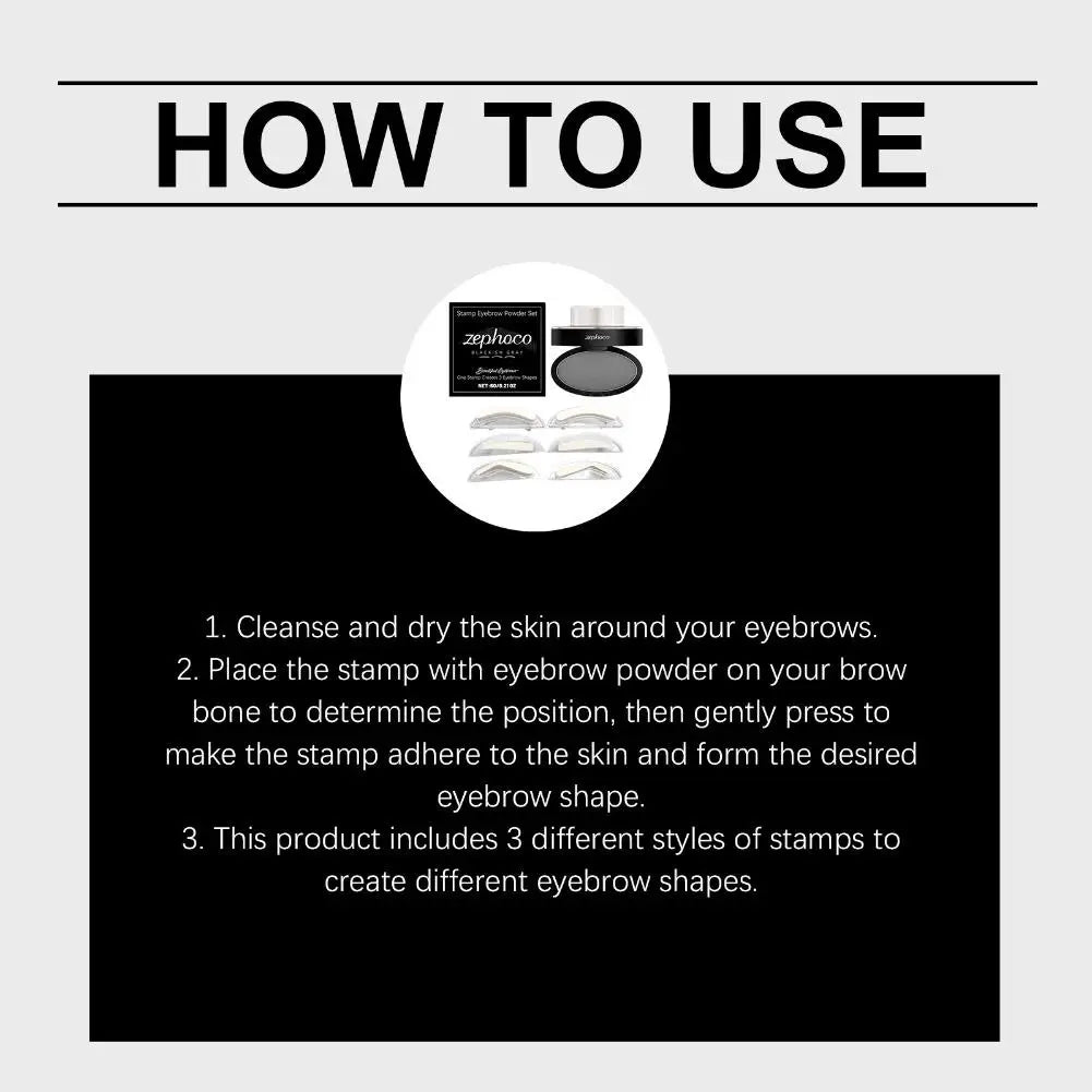 Makeup Tool Coloring Perfect Shape Quick Make Up Eyebrow Powder Palette Brow Stamps Eyebrow Powder Stamp Eyebrow Seal Stamp
