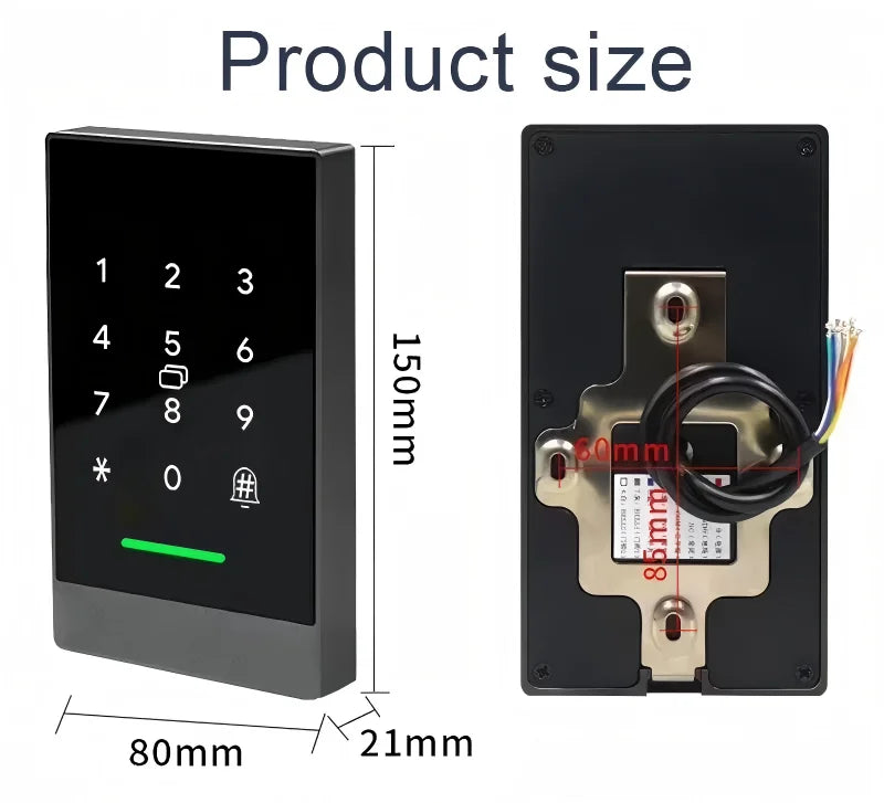 Facial Recognition Waterproof TTLock APP Fingerprint Access Control System Metal Frame Keyless Door Entry Smart RFID Card Reader