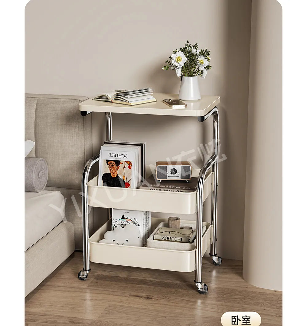 Kitchen Islands And Carts Trolley Rack Mobile Multi Functional Household Multi Layer Storage Organizer Cart Rack Shelf Furniture