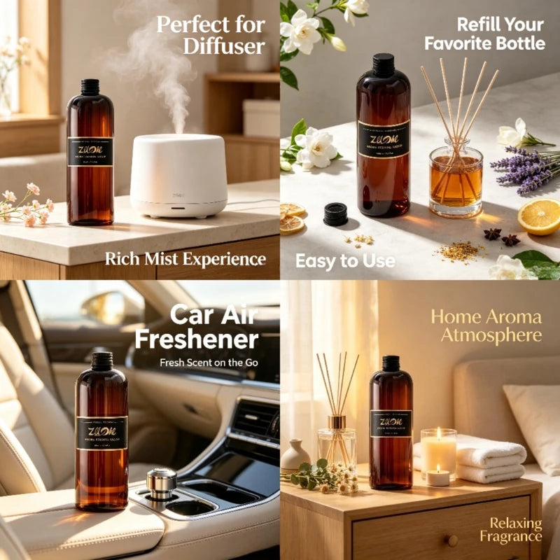 House Fragrance Essential Oil 500ml Ritz Carlton Hilton Hotel Scent Long-lasting Aromatherapy Deodorant,give 10pcs Reed Sticks