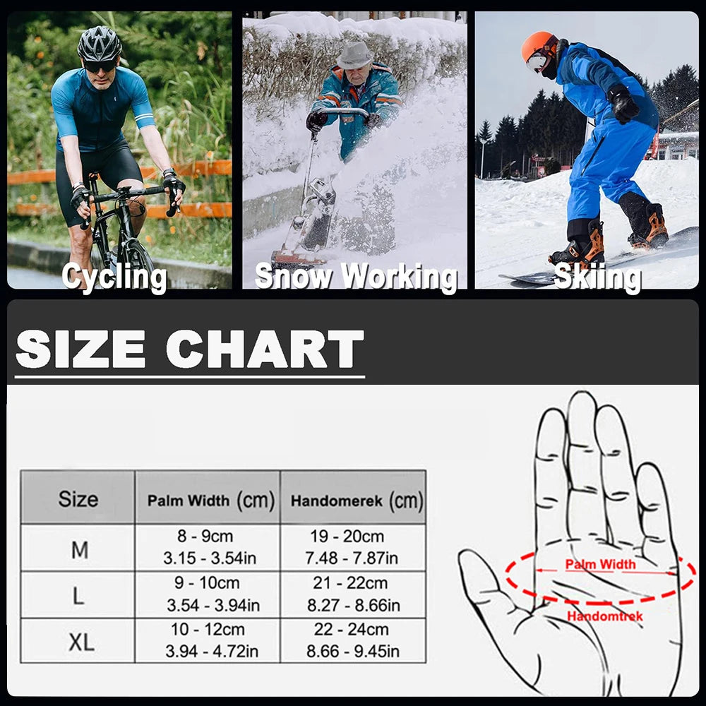 Winter Men's Women's Warm Gloves Windproof Touchscreen Gloves Outdoor Sports Cycling Fishing Skiing Running Gloves