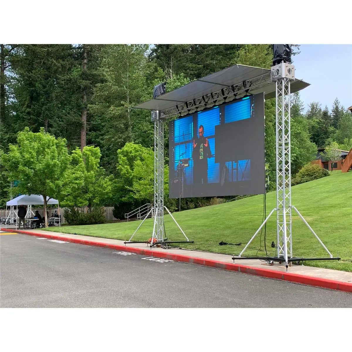 Aluminum Stage Truss Lighting Emitting Diode Screen Background Stage Truss Dj Booth Stage Truss Concert and Event Lighting