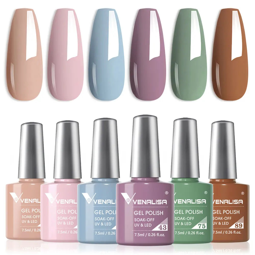 Venalisa Nail Gel Polish Fall Nail TPO FREE Long Wear Semi Permanent Soak Off UV LED Gel Nail Polish Gel Lacquer
