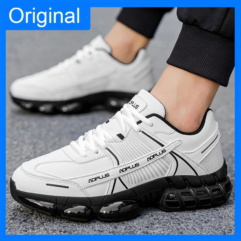 Men Sports Shoes Light Anti Slip Rebound Flat Bottom Outdoor Walking Leisure Shoes Autumn Fashion Versatile Running Shoes
