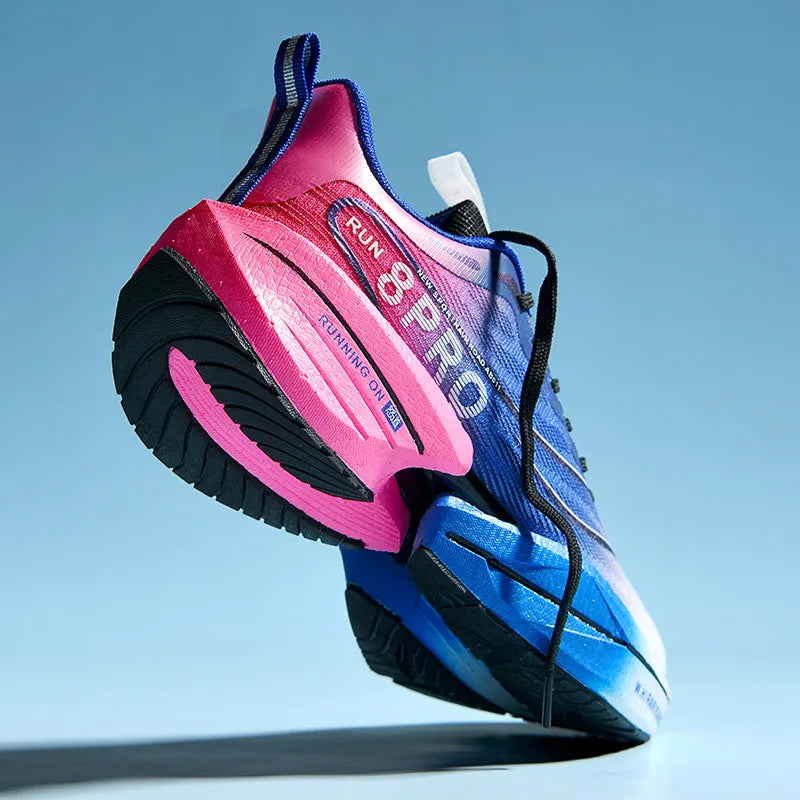 Men's Sports Shoes Running Sneakers Carbon Plate Running Shoes Women Marathon Racing Shock-absorbing Athletics Training Shoes - Beauty