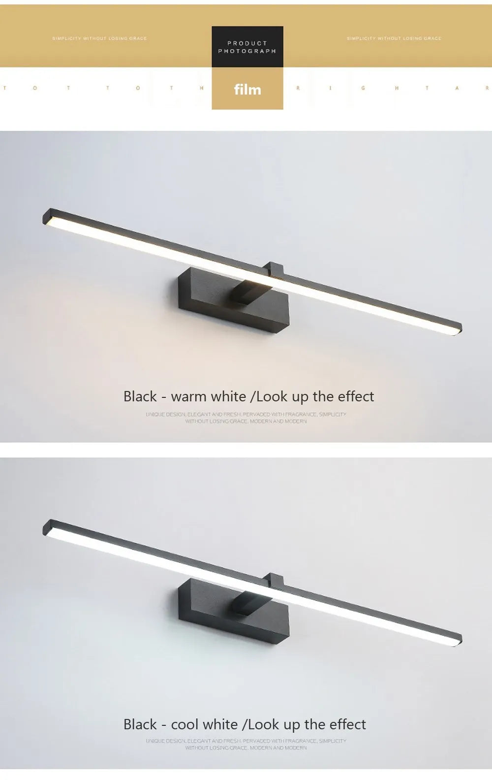 Modern LED Indoor Wall Lights, Bathroom Mirrors, Headlights, Study Rooms, Bedrooms, Waterproof, Creative Wall Lights, Lighting